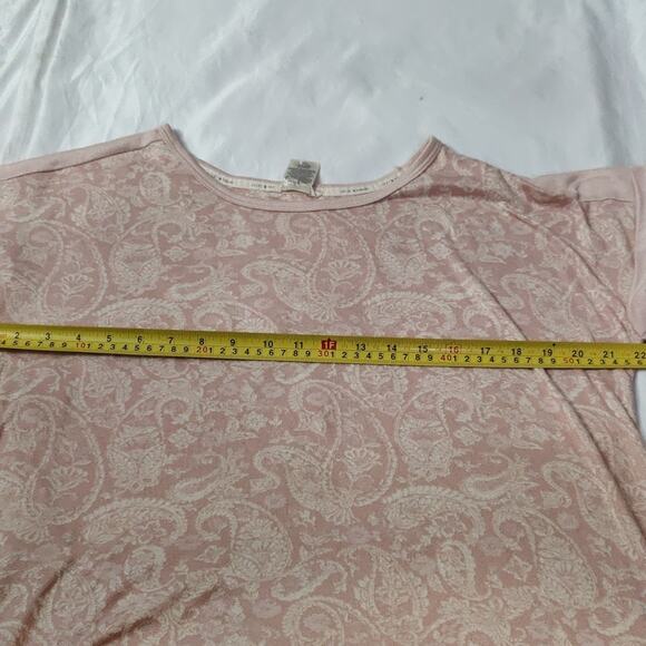 Lucky Brand Paisley Pink Pajama Set XL Soft Comfy Cozycore Loungewear Casual - Picture 6 of 7